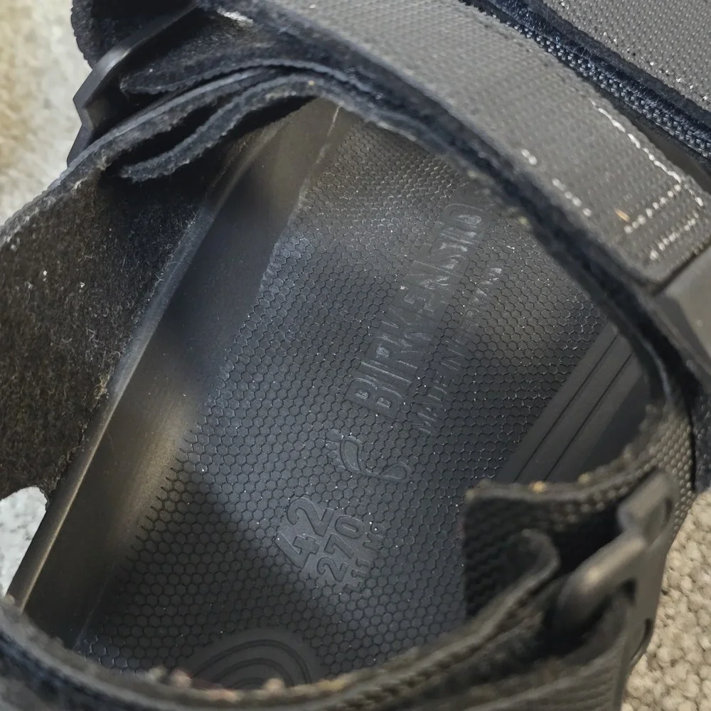 Birkenstock Tatacoa Strap Sandal Unisex Sz Men's 9 / Womens 11 Futura Black‎ EUC